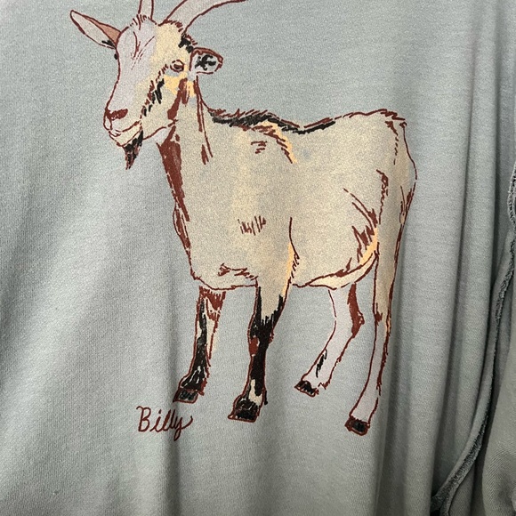 Free People Goat Graphic Sweater - Light Gray - Picture 2 of 6